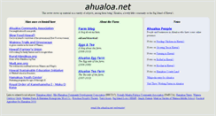 Desktop Screenshot of ahualoa.net